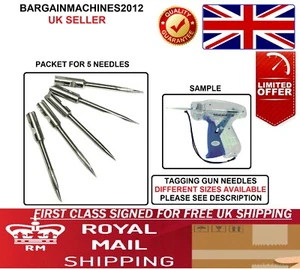 JINZEN 5 X STEEL NEEDLES FOR CLOTHING GARMENT TAGGING GUN AVAILABLE IN 4 SIZES - Picture 1 of 9