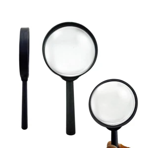 MAGNIFYING GLASS JUMBO WIDE FOCUS LARGE MAGNIFIER READING GLASS LENS HANDHELD UK - Picture 1 of 12