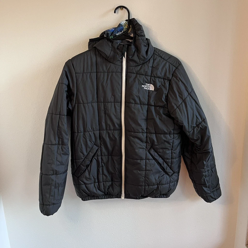 The North Face Kids' Reversible National Parks Hooded Jacket Large Black 14/16 - Image 1 of 4