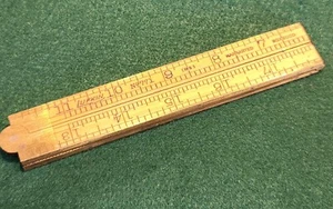 Antigua REGLA LUFKIN Nº771 regla de boj 24" - ¡Muy fina! - Imagen 1 de 10