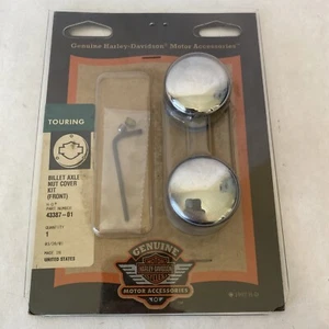 Harley Davidson Billet Front Axle Nut Cover Touring ‘00 And Later 43387-01 - Picture 1 of 8