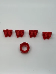 Lego Lot Of 5 Red Minifigure Bandana / Scarf U#25 - Picture 1 of 1