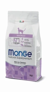 Monge Natural Sterilised Ricco in Pollo Crocchette per Gatti Sterilizzati - Foto 1 di 6