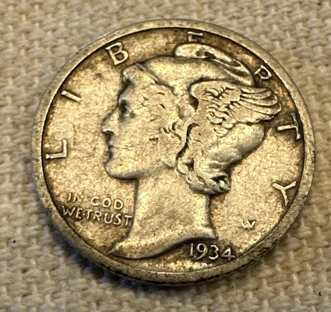 1934 D Mercury Dime rare in high grades Cover