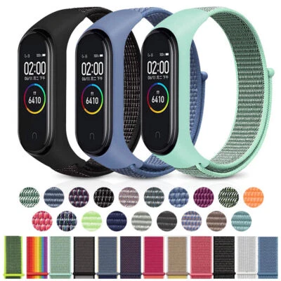 Nylon Loop Strap Wristband For Xiaomi Mi Band 4/5/6/7 Smart Watch Fitness Tracker - Image 1 of 4