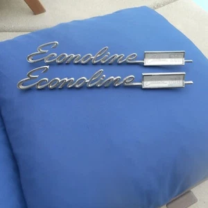 1968-1974 Ford Econoline Custom 200 Script Emblems Pair Fomoco OEM 8920978 - Picture 1 of 7