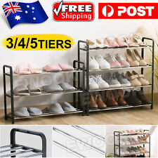5 Tiers Layers Shoe Rack Storage Organizer Shelf Stand Shelves Shoe Storage