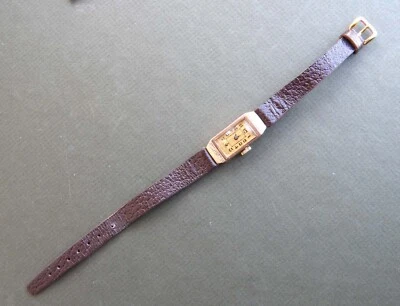 Antique Australian Hantily 9ct Rose Gold Ladies Wrist Watch Swiss Peseux Movt. - image 1 of 4