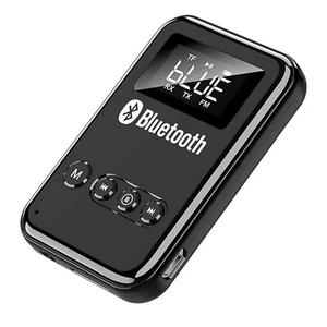2in1 3.5mm Audio Aux USB Bluetooth 5.0 Transmitter Receiver Wireless Car Adapter - Afbeelding 1 van 12