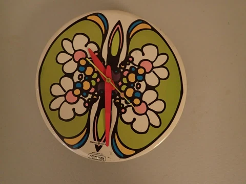 Very RARE PETER MAX ORIGINAL GE CLOCK sixties pop art design Beatles Warhol !!!! Cover