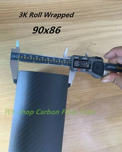 3k Carbon Fiber Tube ID 86mm x OD90mm L500mm Roll Wrapped Poles 2.0wall 90*86 - Picture 1 of 5