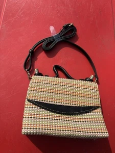 NWT A New Day Clutch Purse Multicolor Woven Wristlet InnerZip &OuterSlide Pocket - Picture 1 of 4