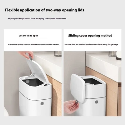 Modern Indoor 8L 10L Composts Pail Hanging Mount Easy Setups Kitchen Waste Bin - Image 1 of 4