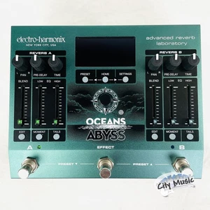 Used Electro-Harmonix EHX Oceans Abyss Advanced Reverb Laboratory Pedal ♫ - Picture 1 of 8
