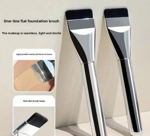 2pcs Mini Flat Head Contour Brush Foundation Brush Lightweight Brush - Picture 1 of 2