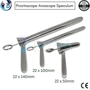 3 PCs Kelly Proctoscope Anoscope Set | Anal Rectal Speculum Surgical Instruments - Picture 1 of 6
