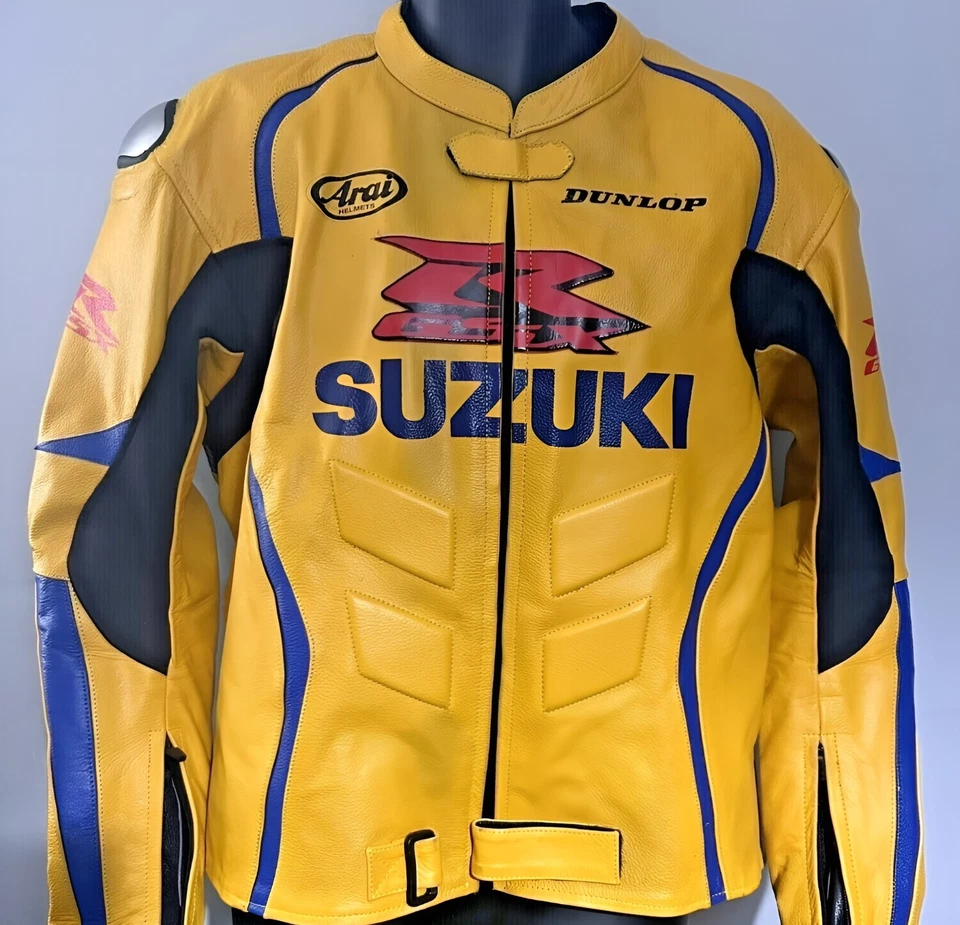 Chaqueta de cuero para moto Suzuki GSXR Foto 1 de 4