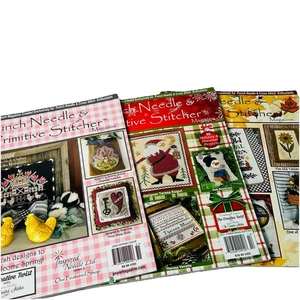 Punch Needle Primitive Stitcher Magazine Lot 3 Spring 2020 Xmas 2021 Fall 2022 - Picture 1 of 9