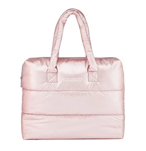 Marc Jacobs Tote Gym Bag Zipper Baby Pink Metallic Puffer Style New With Tag - Picture 1 of 8