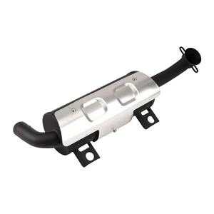 Black Muffler System for Polaris Ranger ETX 570 2015-2016 1262446 Aluminum New - Picture 1 of 12