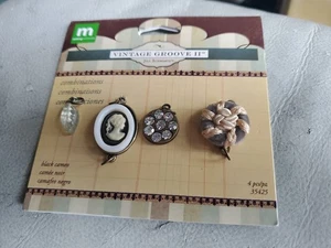 Colgante Joyería Making Memories Vintage Groove II - Grabado Floral Nuevo con Etiquetas♡♡ - Imagen 1 de 4