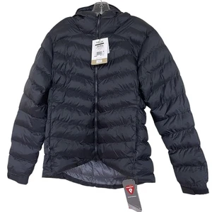 RAB Jacket Womens Large Nebula Pro Pertex Quantum Primaloft Black Hood Pocket - Picture 1 of 12