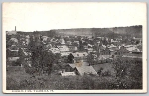 Weatherly Pennsylvania, PA Birdseye View Postcard 1920 - Picture 1 of 2