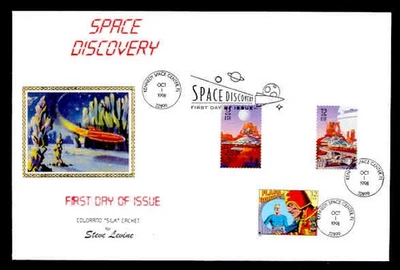 SPACE DISCOVERY PRESS SHEET FIRST DAY COVER - COMBO with FLASH GORDON STAMP - Image 1 of 2