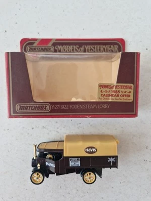 Matchbox Models of Yesteryear Y-27 1922 Foden Steam Lorry Hovis - Image 1 of 4