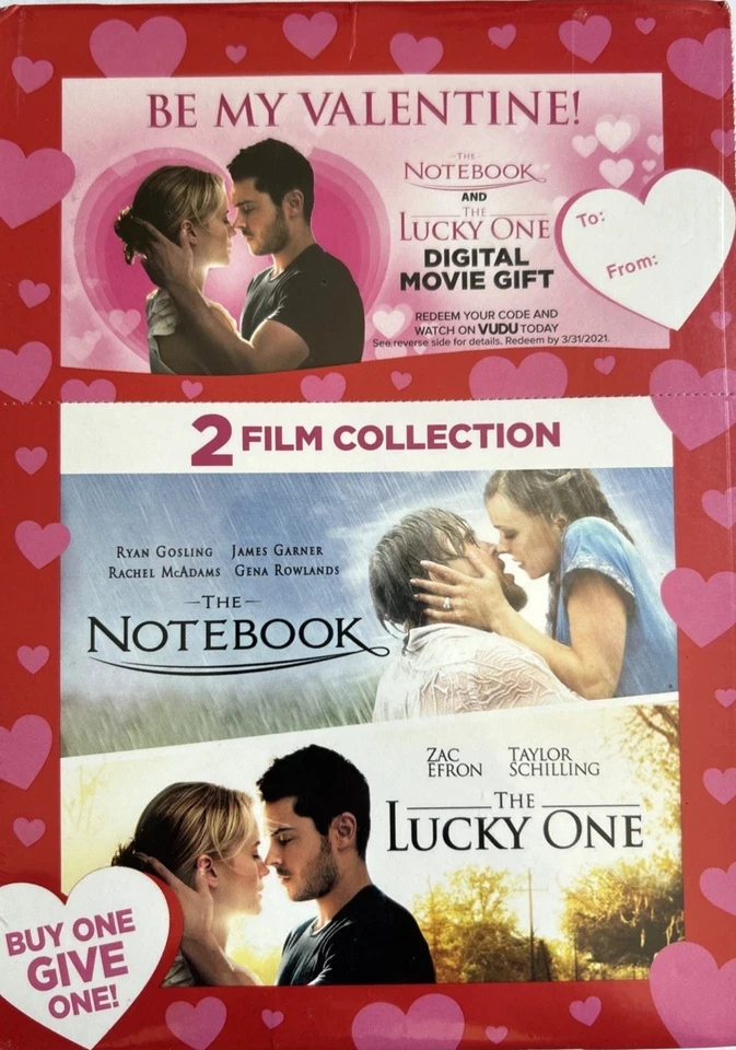 2 Film Collection The Notebook & The Lucky One (DVD, 2020) - Image 1 of 1