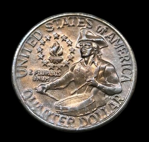 1776-1976 P US Bicentenario 25C cuarto de luz tonificación (stk245) - Imagen 1 de 4