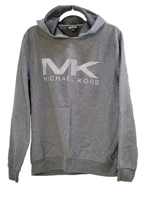 Michael Kors MK Women’s M Hoodie Sweatshirt Hooded Pullover Gray - Image 1 of 4