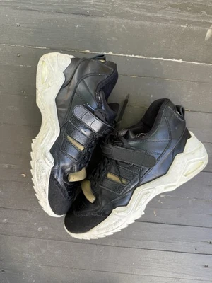 Maison Martin Margiela Retro Fit Mid Top Sneakers Chunky Black Distressed - 4 - Image 1 of 4