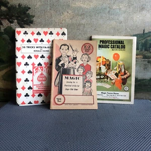 Magic Towne House Zaubertrick Katalog 1980 Fa-Ko Karte Handbuch D. Robbins SET 3 Stck. - Bild 1 von 6