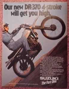 1978 Suzuki DR370 Original Motorcycle Ad  - Picture 1 of 1