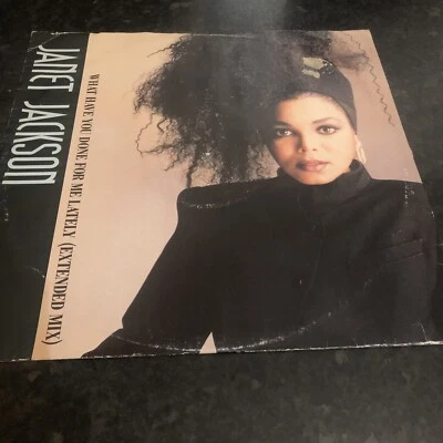 Janet Jackson - What Have You Done For Me Lately UK 12” single Vinyl 1986 Record - Image 1 of 2