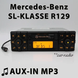 Mercedes R129 Radio Audio 10 BE3200 MP3 AUX-IN Becker Radio a Cassette Classe SL - Foto 1 di 12
