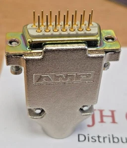 748676-2 Amp Backshell Die Cast 15 way With 15 way D Connector Socket - Picture 1 of 4