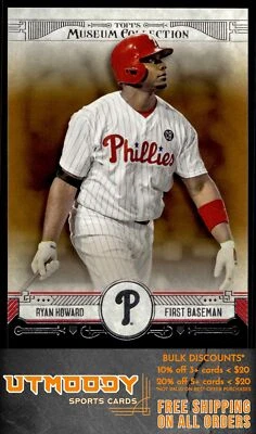 2015 Topps Museum Collection 39 Ryan Howard Copper - Image 1 of 2