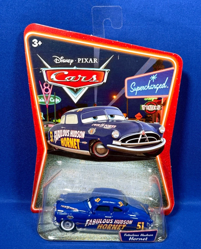 Disney Pixar Cars Supercharged Fabulous Hudson Hornet 1 55 Diecast 2006 Mattel