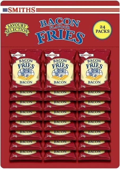 Smiths Bacon Flavour Fries Snack, 24g - 24 Pack