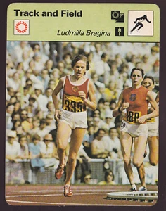 LUDMILLA BRAGINA Track & Field USSR Runner 1977 SPORTSCASTER CARD #12-11 - Picture 1 of 2