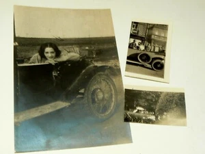 Photo Ancienne Lucienne Radisse An 20 Cyclecar Automobile Violoncelle Cello - Picture 1 of 2