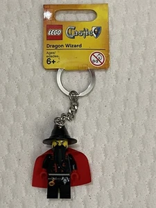 LEGO Minifigur Castle Drache Zauberer mit rotem Umhang Schlüsselanhänger 850886 Brandneu/Etikett - Bild 1 von 4