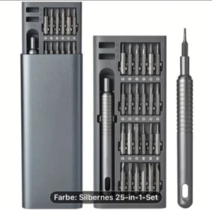 Präzision Schraubendrehersatz 25 in 1 Set Reparaturwerkzeug mit Bitköpfen  Case - Bild 1 von 9