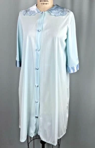 Camisón Vintage TALLA PEQUEÑA 32 34 Promedio Azul Vestido Bata Satinado Retro Nylon - Imagen 1 de 8