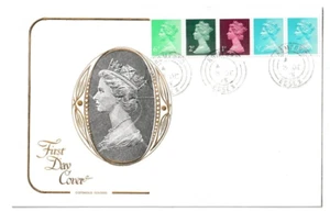 3/12/1975 UK GB FDC - 10p Se-tenant Stamp Coil - HM Queen - Romford CDS Postmark - Picture 1 of 2