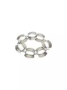 DANECRAFT Sterling Silver Textured Link Bracelet #17605 - Picture 1 of 6