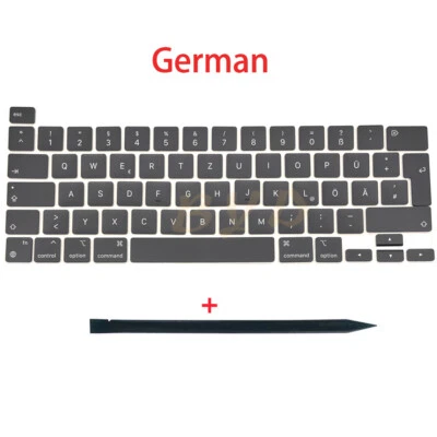 Laptop German Keycaps For Macbook Pro Retina 13" M1 A2338 Key Cap Keyboard 2020 - Image 1 of 4