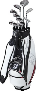 BRIDGESTONE Golf Men's 11pcs Club Set BG-100 Carbon Shaft Flex: R w/Caddy Bag - Picture 1 of 16